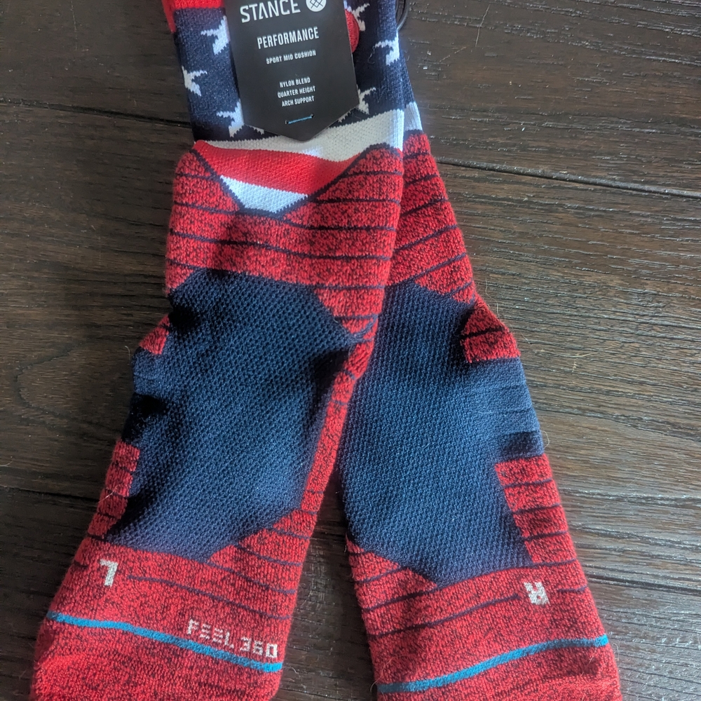 Stance Red and Blue Athletic Socks